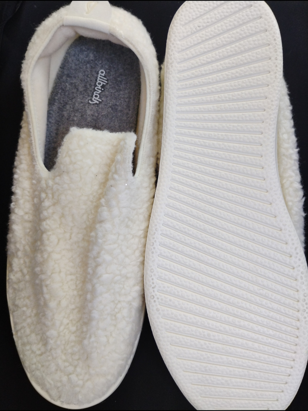 allbirds Cream Sherpa Slip-On House Shoes